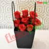 Lovely Red Roses in a Bag